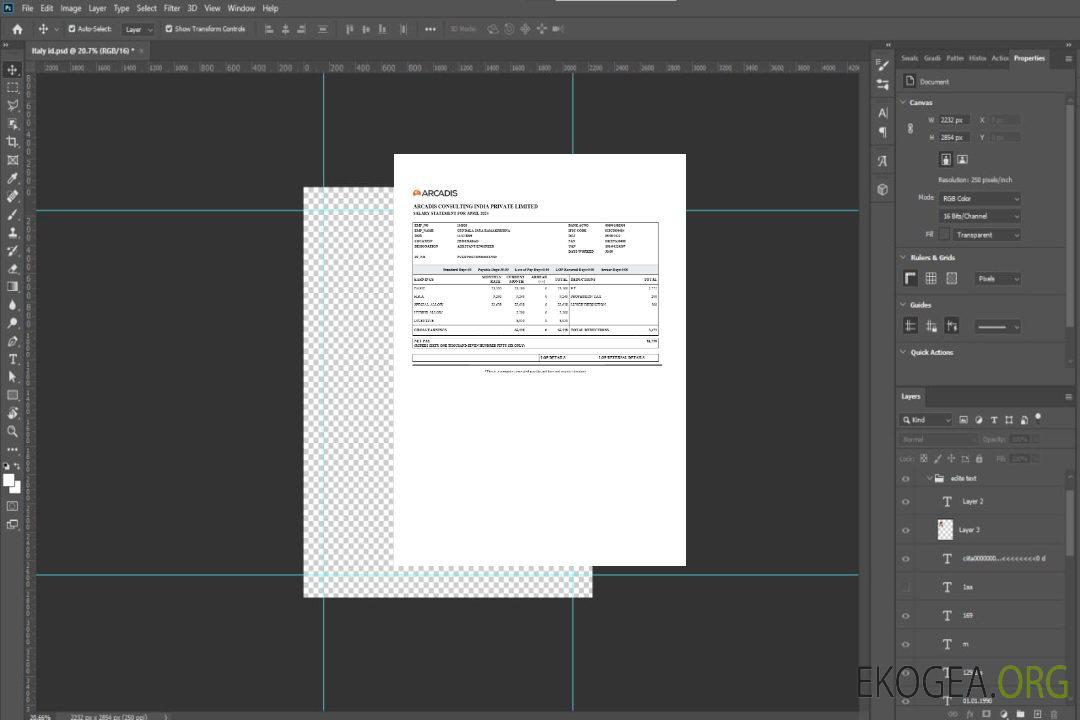 Modèle de relevé de salaire d'Arcadis Consulting India aux formats Word et PDF.pdf, 1 template Modèle de relevé de salaire d'Arcadis Consulting India aux formats Word et PDF.pdf, 1 template
